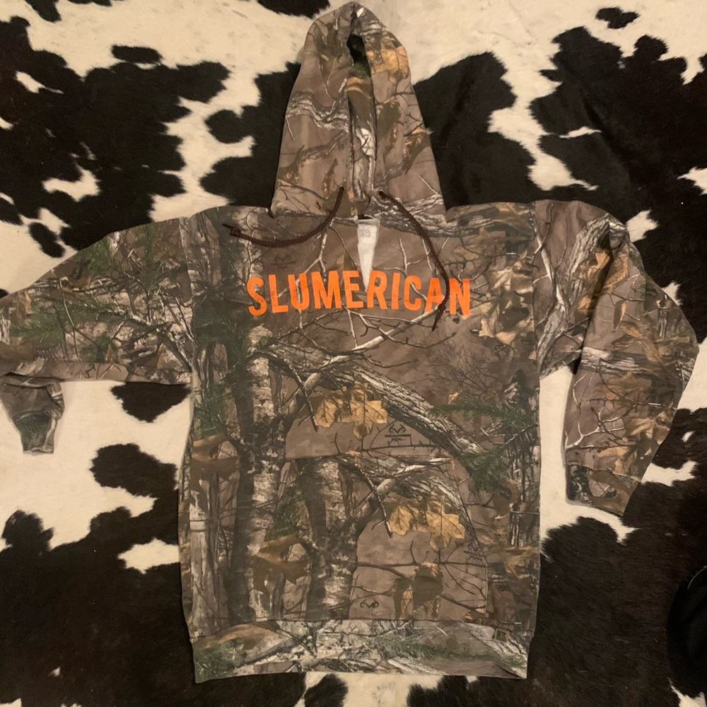 Slumerican Realtree Camo Hoodie *Ripped*